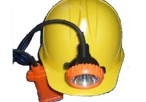Mũ bảo hộ gắn đèn pin soi hầm lò đội đầu chính hãng